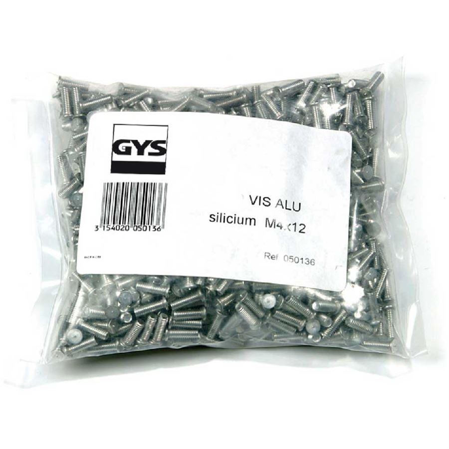 GYS GYS 1000x Aluminium AlSi12 Anschweiß-gewindebolzen Aluminium M4x12 050136 