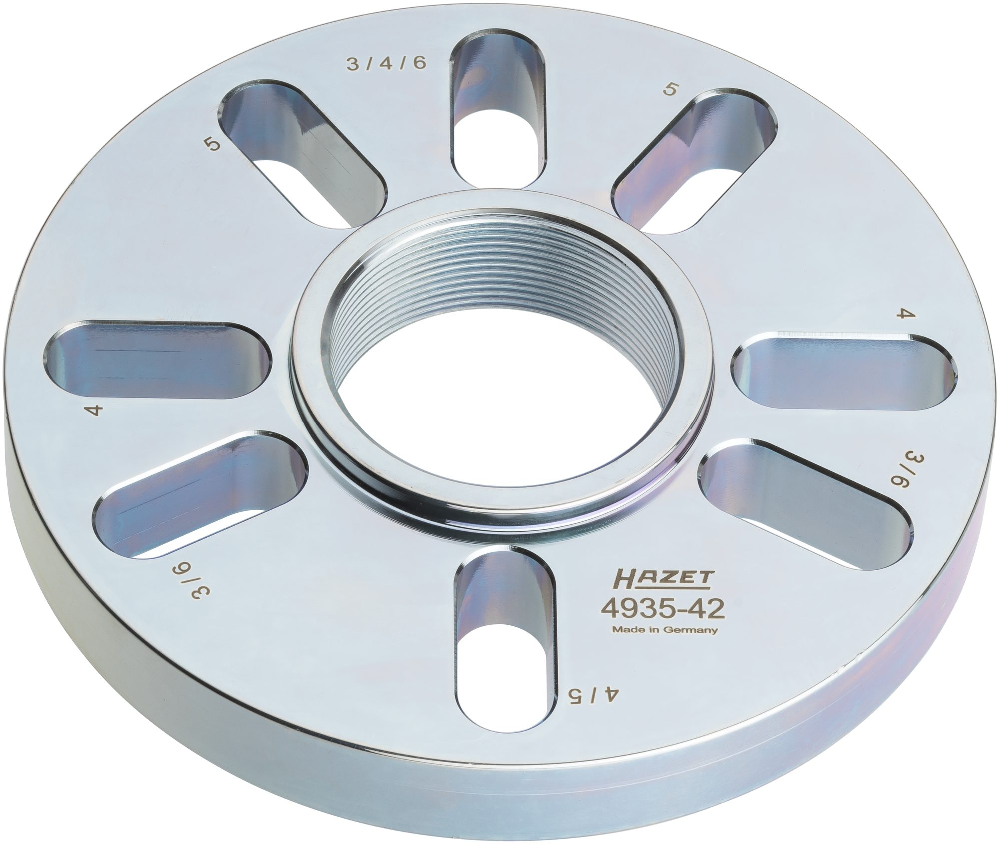 HAZET Lochkreisplatte _ 160 mm für Lochkreise _ 90 bis 130 mm 4935-42