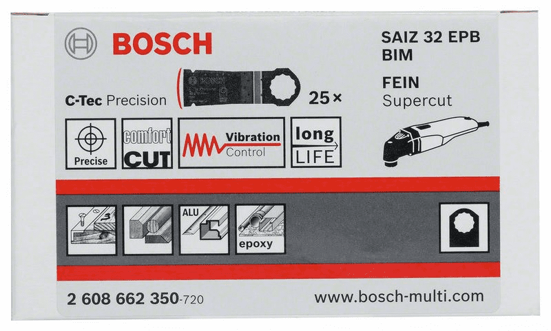 2x Bosch Tauchsägeblatt SAIZ 32 BB FEIN Supercut Stichsägeblatt 2608662039 