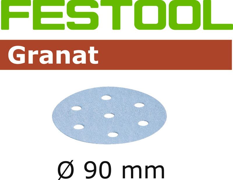 Festool Granat 90mm Schleifscheiben Klett 6 Loch P800 P1500 für RO 90 DX 